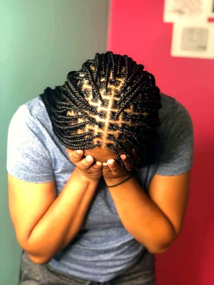 Cornrows from above